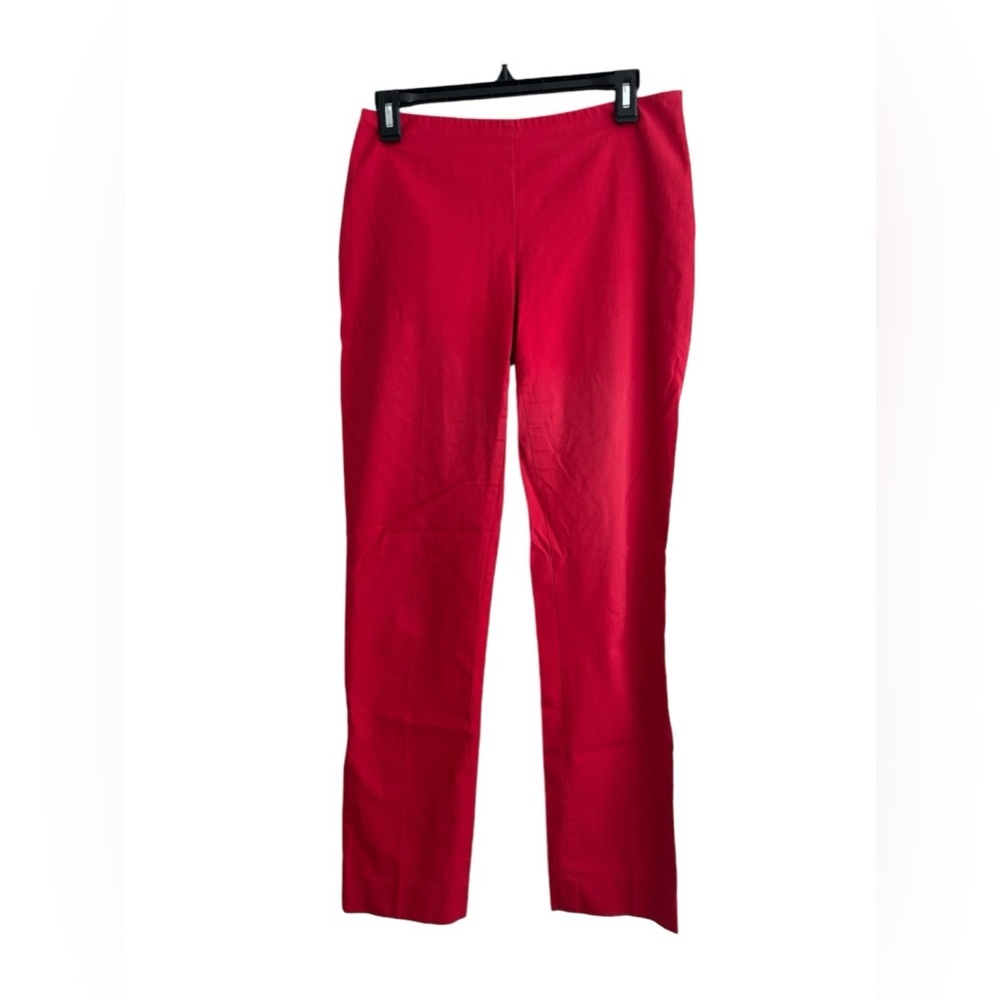 Alberta Ferretti The RealReal Red Straight Leg Trousers - Size Small
